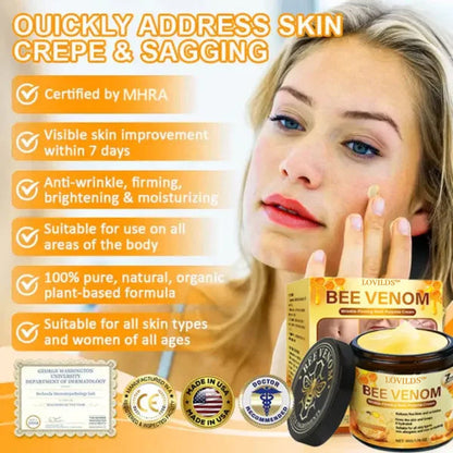 🎁LOVILDS® Bee Venom Multi-Action Face Cream, certified by American dermatologists (👩‍⚕️FDA recommended)