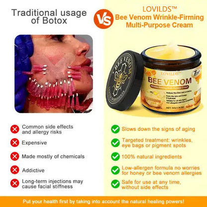 🎁LOVILDS® Bee Venom Multi-Action Face Cream, certified by American dermatologists (👩‍⚕️FDA recommended)