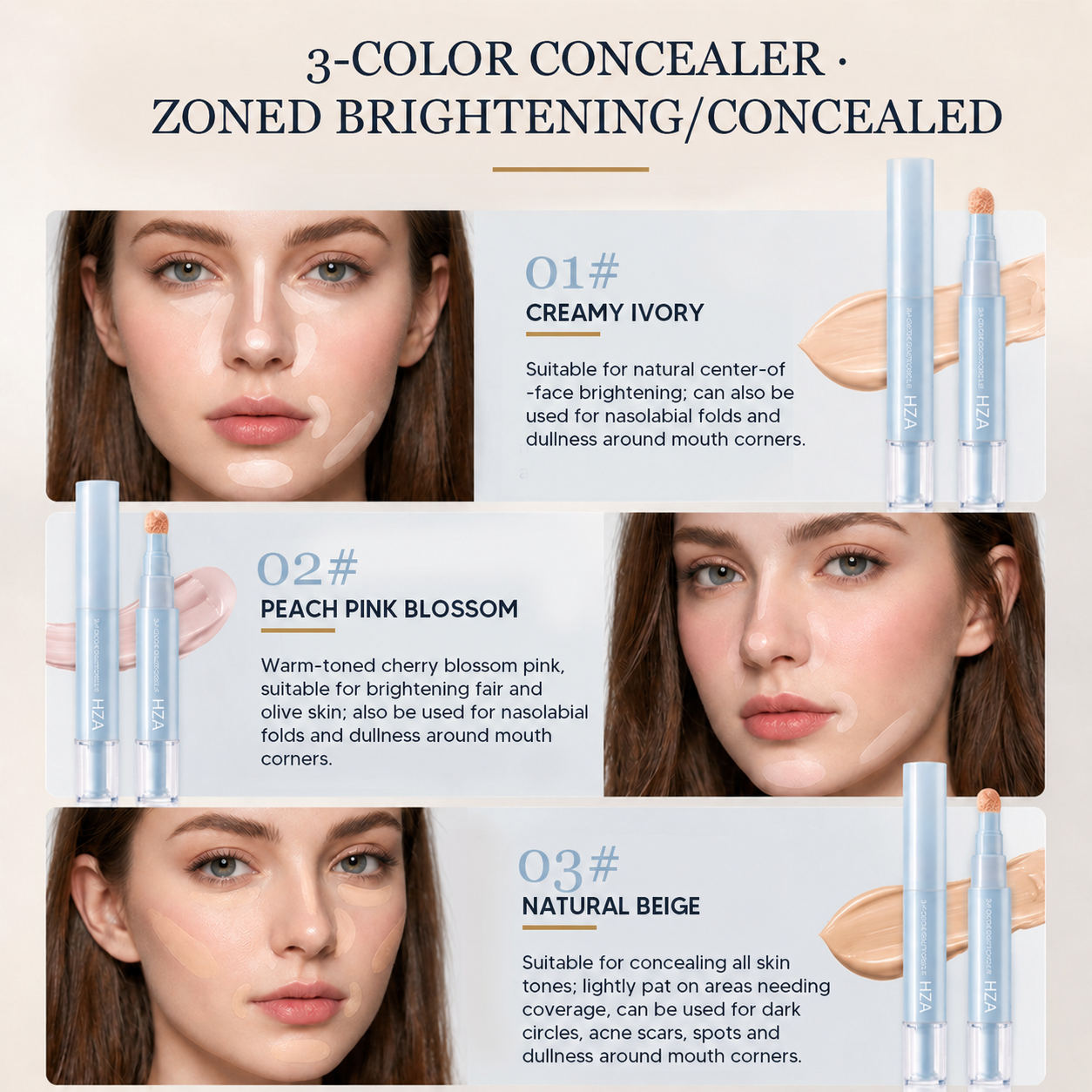 💝 Beauty, Your Way. 💝Concealer Pen – Brightening, Correcting & Long-Lasting