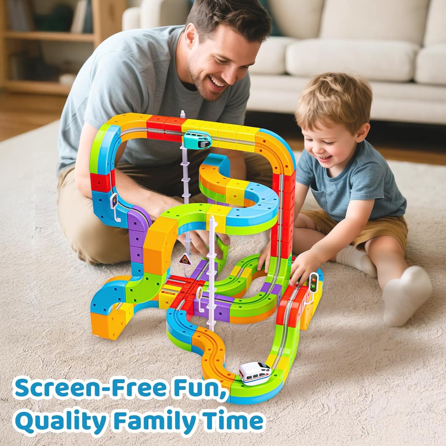 Christmas gifts🎅 🚂Defy Gravity! Maglev Racer Track Track Car Toy🎄