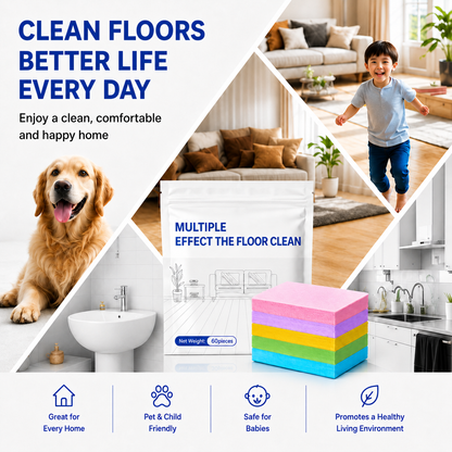 The Floor Cleaning Tablets Multi - functional in One Anti bacterial ·Deodorization · Maintenance