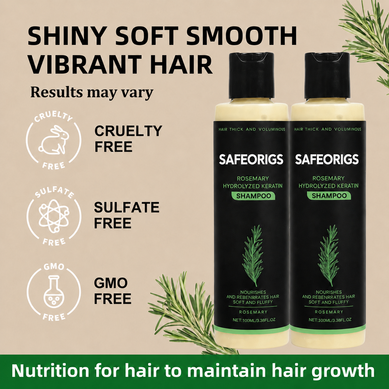 ⚡ FINAL HOURS - SAVE 70% 🌿 Safeorigs Hair Growth Formula